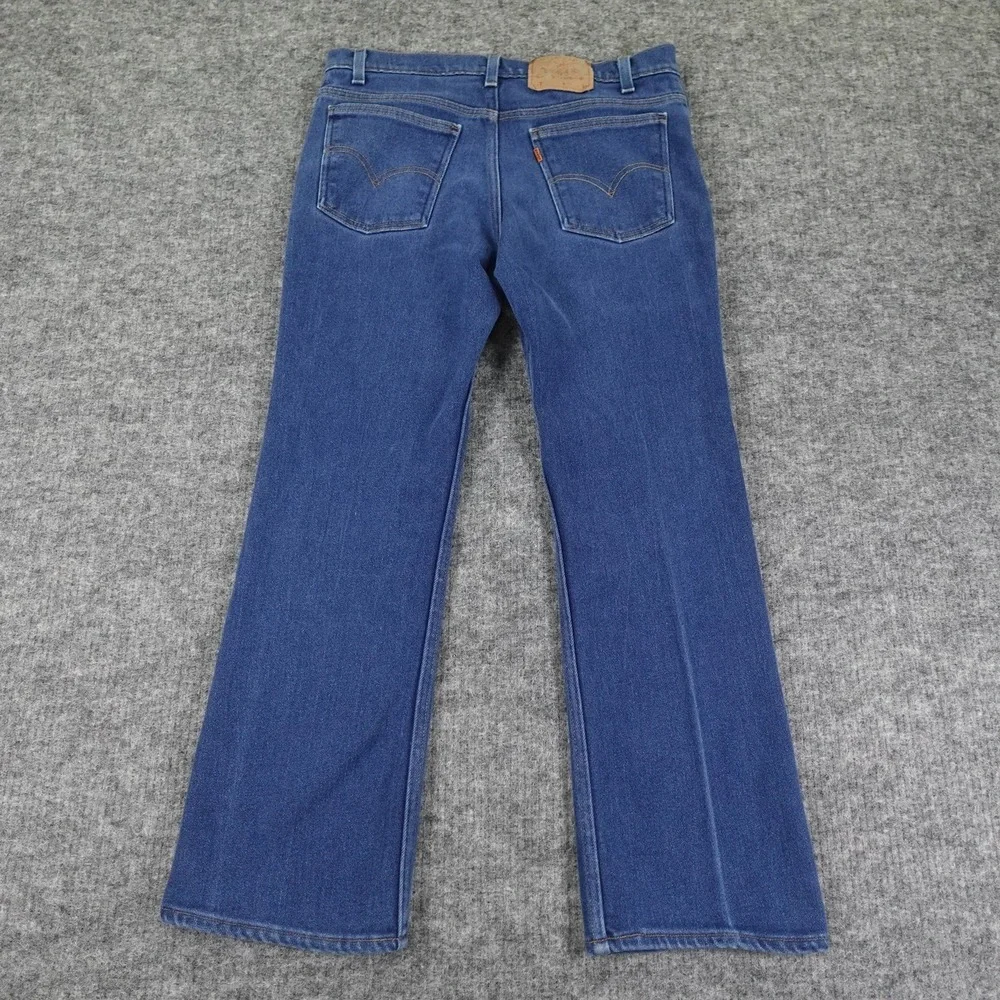 Levis 517 Jeans Mens 36x31 Blue Denim Bootcut Orange Tab Vintage USA 90s